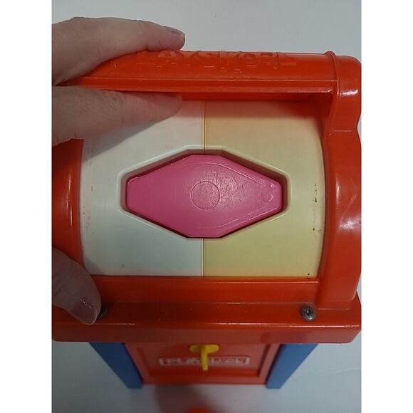Vintage Playskool Mailbox Postal Station Shape Sorter Toy 4 Shapes - 1 Missing - Picture 5 of 15